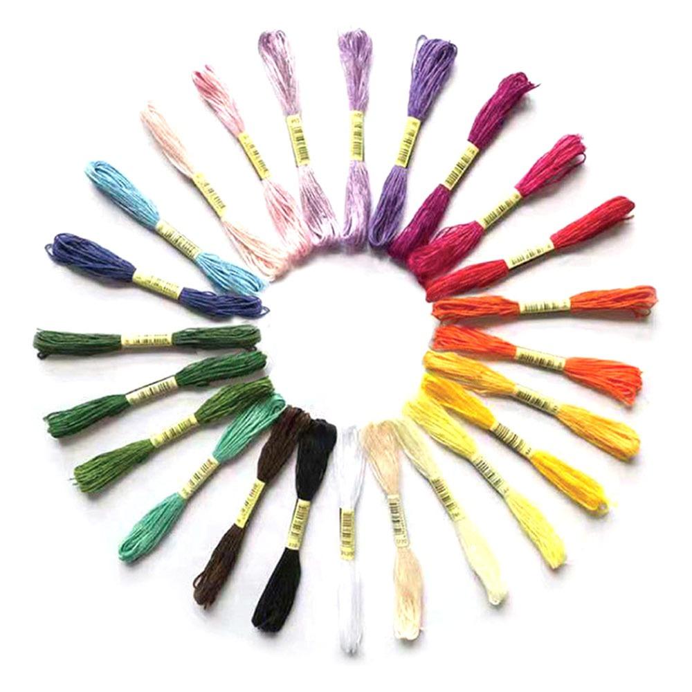 

New 24/100/50/100 Cross Stitch Threads 8 Meters/6 Strands Cotton Embroidery Thread Multicolor DIY Sewing Skeins