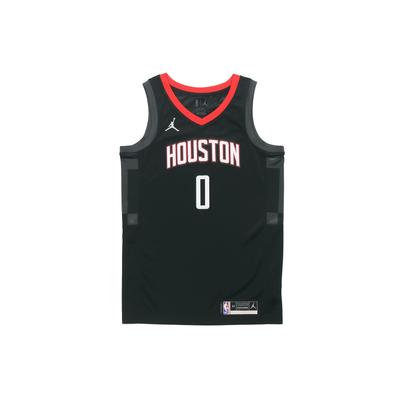 NBA Basketball Jersey, SW Fan Edition, 2020-21 Season, Rockets Statement, Russell Westbrook No. 0 Breathable Sleeveless Men Tops CV9478-010