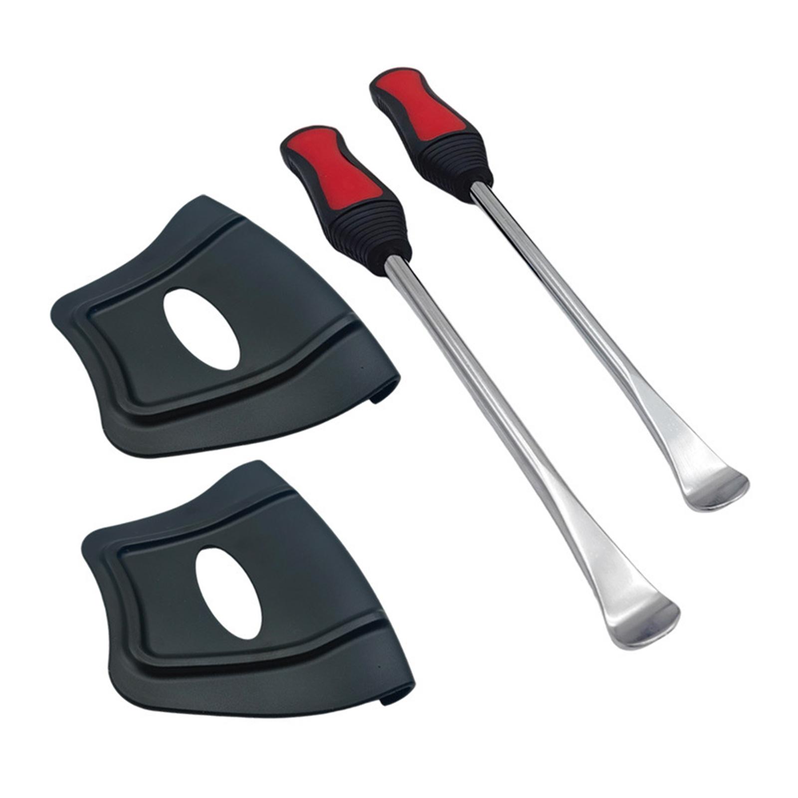 

Мотоцикл Велосипеды Набор инструментов для замены шин, набор автомобильных ложек из сплава, удобные ручки для ремонта шин, техническое обслуживание чёрный