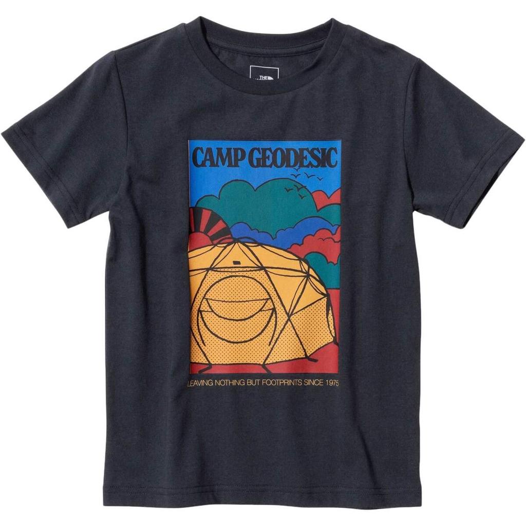 The North Face Short Sleeve Graphic UV Organic Urban Size 130 Tee, Unisex, Protection, Cotton, Navy,