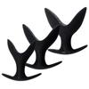 Unisex Soft Silicone Waterproof V Shape Butt Anal Plug Dildo Prostate Massager