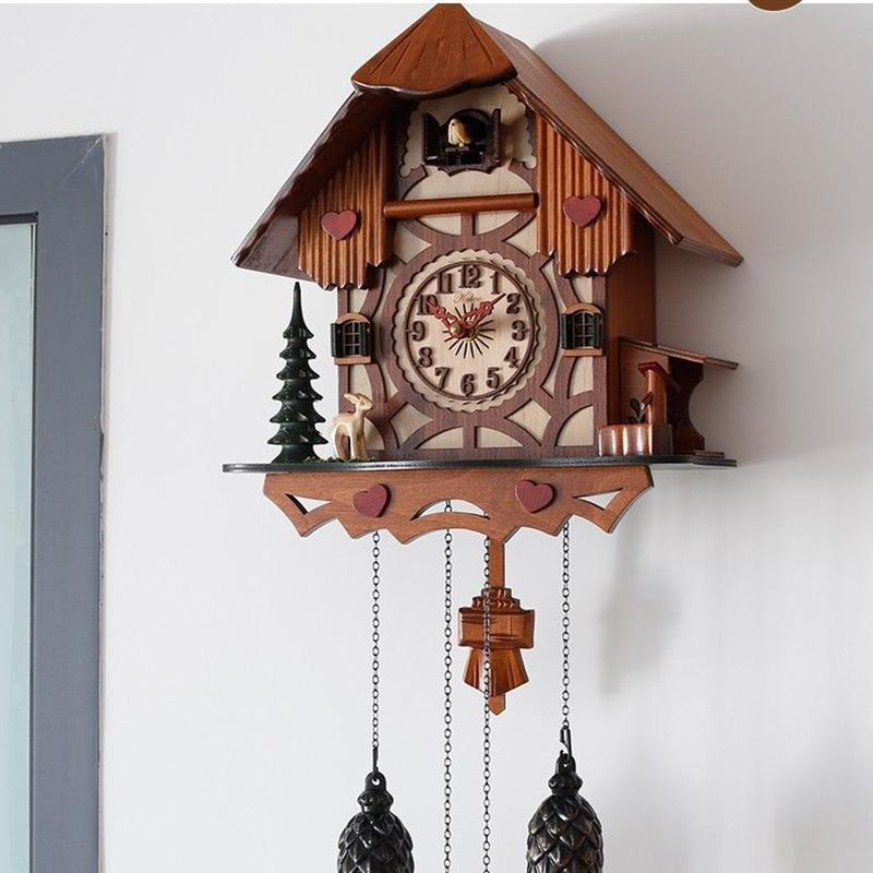 

Luxury Wall Clock Elegant Tell The Hour Decoration Clocks Large Pastoral Style Ornament Wall Clock Modern Living Room Clocks