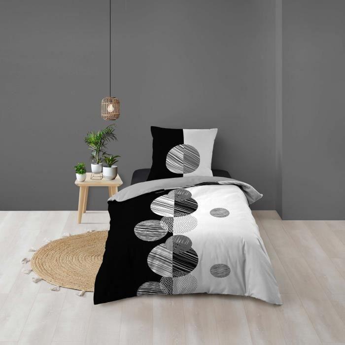 Housse de couette - Boule de stormi - 140 x 200 cm - 1 taie 63 x 63 cm - 100% Coton - Oeko-Tex®