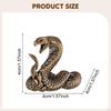 Miniature Snake Figurine Mini Statue Decor Vintage Design Small Desktop Ornament for