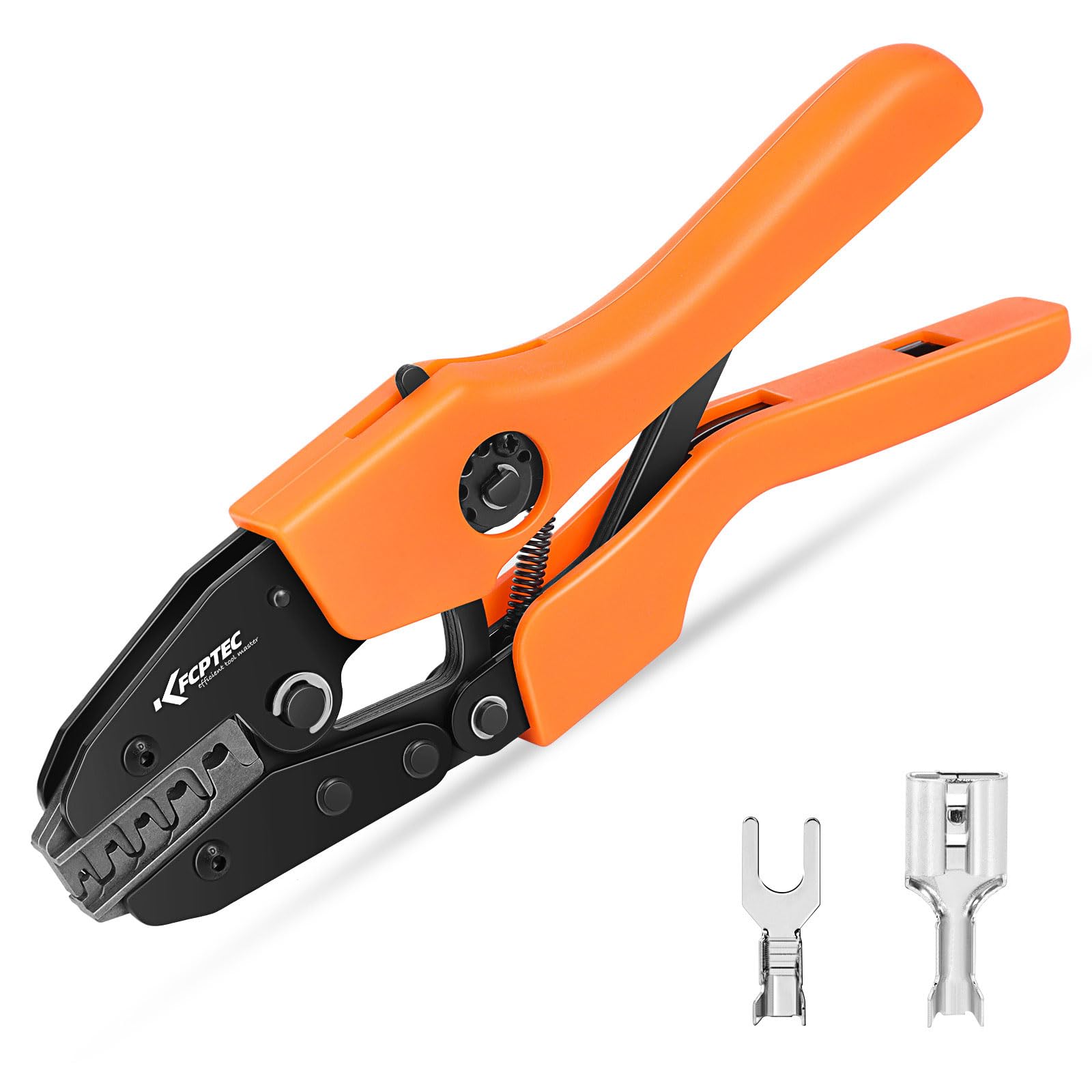 

KF CPTEC Crimping Pliers to 6 Compatible with and TE Connectors Crimping Tool for Uninsulated Open Barrel Terminals For Flat and Blade Terminals 0.25