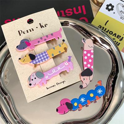 Roztomilý vtipný kreslený pes sponky do vlasů pro ženy dívky děti ofina sponky do vlasů barrettes doplňky sponky do vlasů pokrývky hlavy ozdoba na hlavu