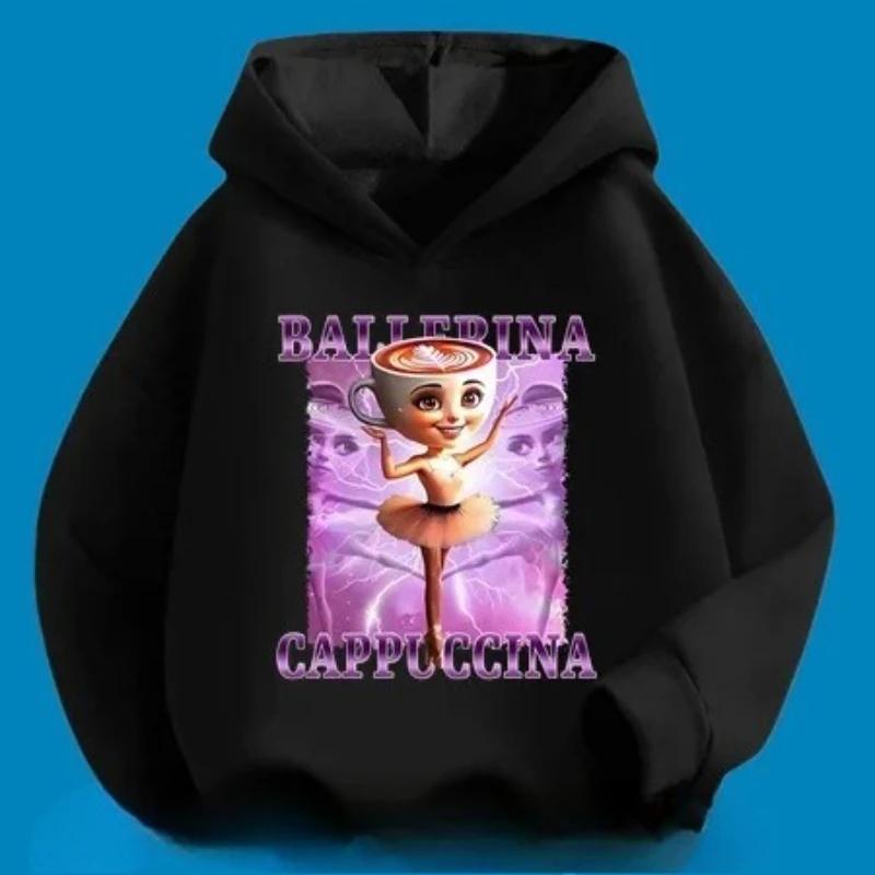 Autumn Winter Brainrot Kids Hoodies Cartoon Pattern Children Sweatshirt Tung Tung Sahur Casual Long Sleeve Tops Youth Clothing