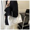 Chic Soft Faux Leather Chain Tote Bag for Women, Large Capacity Minimalist Shoulder Handbag, Trendy Solid Color Commuter Purse