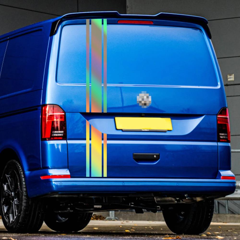 Pegatinas Traseras para Maletero de Coche Para Volkswagen VW Transporter T3 T4 T5 T6 Furgoneta Camper Autocaravana Gráficos de Línea Calcomanía de Vinilo Accesorios