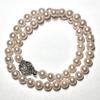 Used Comes with certificate of authenticity [High shine] Jewelry Maki Akoya pearl pearl necklace Silver 7.5-8mm pearl necklace