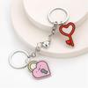 1 Pair Stylish Acrylic Magnetic Heart Pendant Keychain Couple Accessories Lightweight Keyring Valentines Day Gift