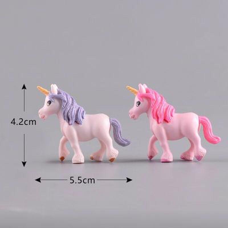 1 Stück Cartoon Niedliche Pegasus-Puppen Einhorn Anime Actionfigur Pony Sukkulenten Montage Ornamente Geschenke Spielzeug für Kinder