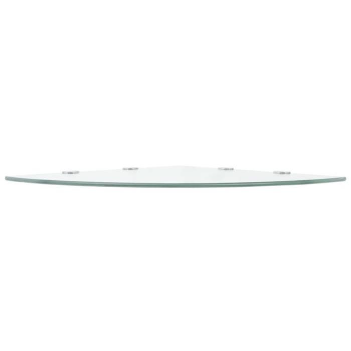 Étagère d'angle - vidaXL - Verre transparent - 45x45 cm - 8 mm d'épaisseur - Facile à installer
