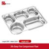 Lijia 304 Stainless Steel Divided Lunch Tray with Lid