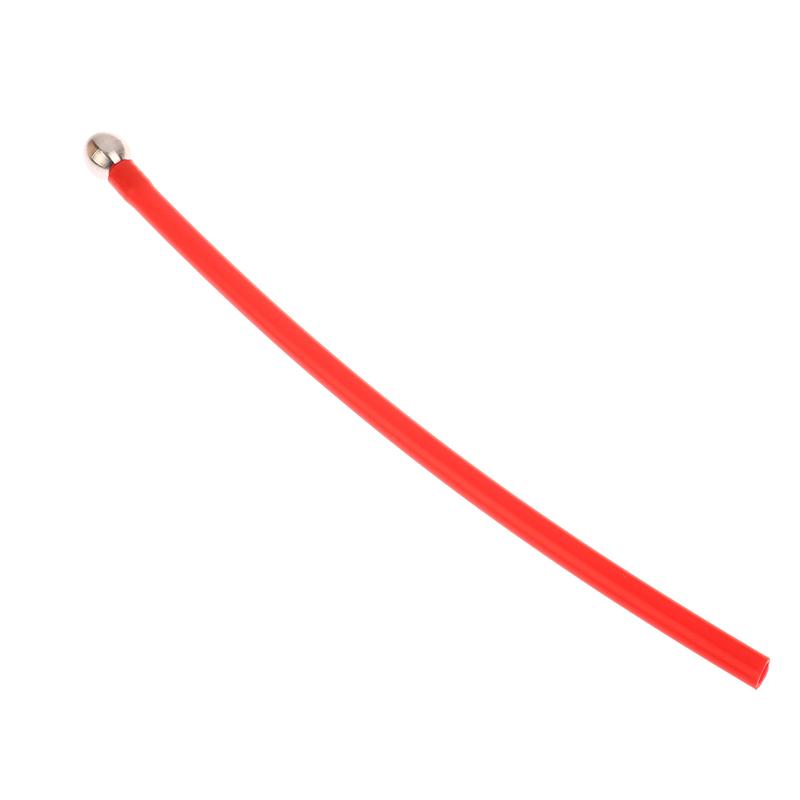 1Pc 24cm Foam Cannon Soft Straw Pipette With Stainless Steel Gravity Ball Filter Colorful Silicone Rubber