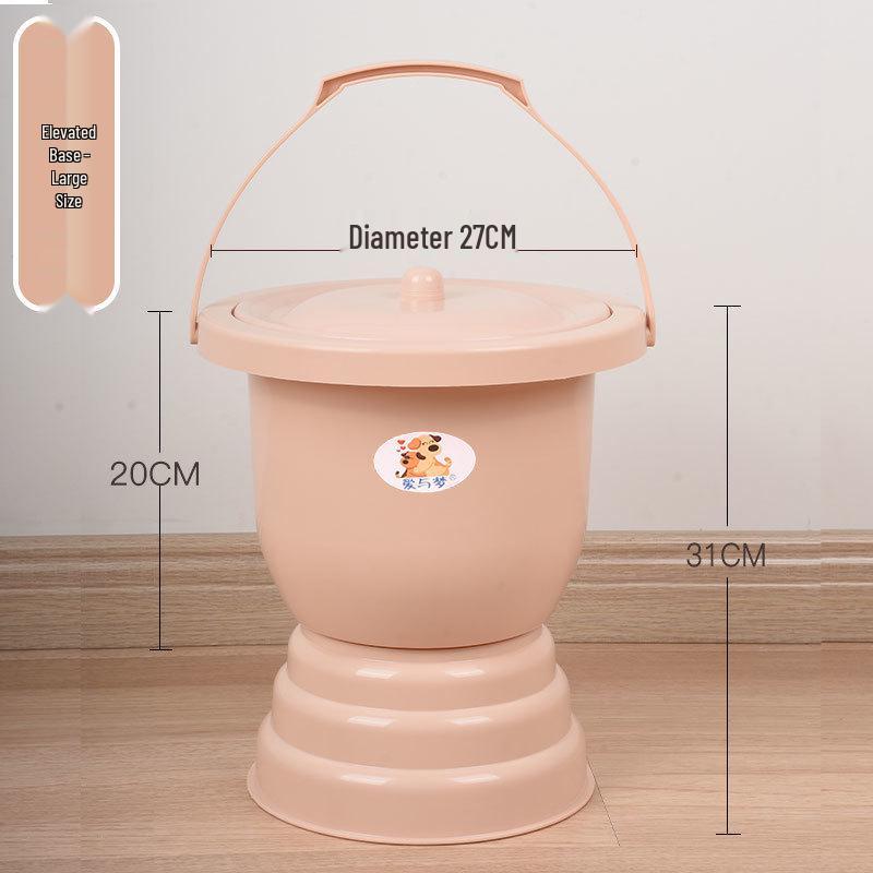 Women's Indoor Urinal with Lid for Night Use - Suitable for Rural, Elderly, and Children