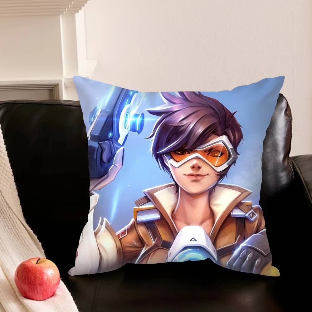 Pop G-Game O-Overwatch-H Pillowcase For Sofa Room Office Decor Printing Protector Cushion Cover Valentine Gift Custom