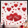 Herzförmige Wand-Fensteraufkleber Valentinstag Festliche Party-Atmosphäre Dekorationen Für Zuhause Party Geschäft Restaurant