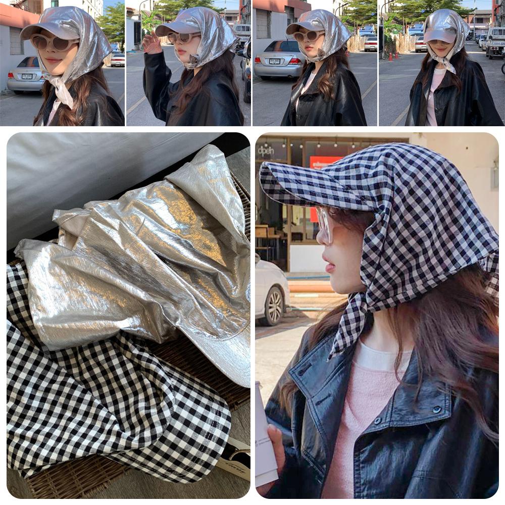 French Retro Sun Hat Quick Drying Peaked Cap Fashion Headscarf Hat for Women Spring and Summer