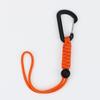 Outdoor Tactical Carabiner Keychain: Emergency Paracord Lanyard with Anti-Loss Buckle