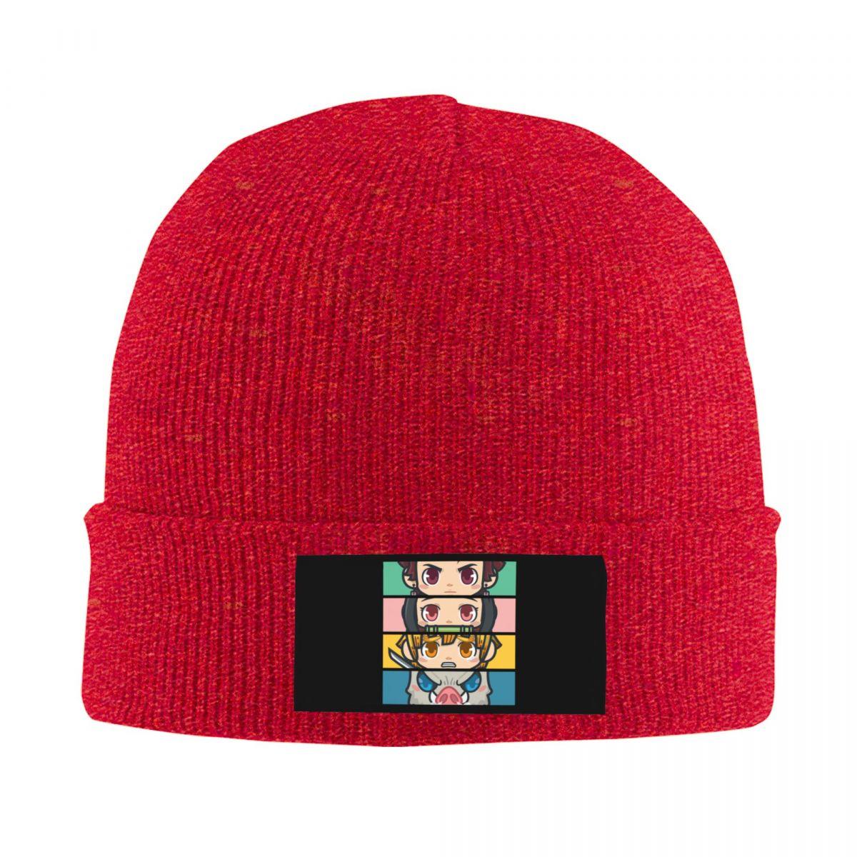 

Demon Slayers Heroes Beanie Cap Winter Warm Bonnet Homme Knit Hats Anime Unisexga Kimetsu No Yaiba Skullies Beanies Hats One Size
