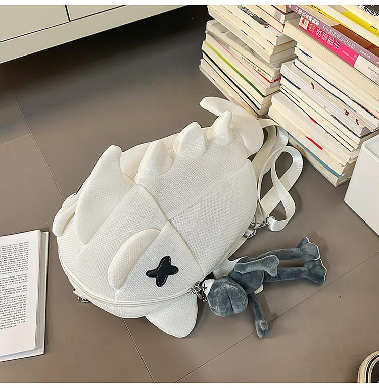 Zaino a Forma di Squalo per Adolescenti e Adulti in Nylon Impermeabile con Fantasia Animale per Uso Quotidiano