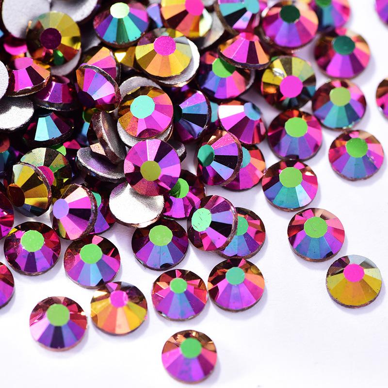 Nail Art Rhinestone Crystal Glass Accessories Diy Flat-Bottomed Drill, Mobile Phone Case Colorful Guomao A Diamond Accessories Accessories Accessories