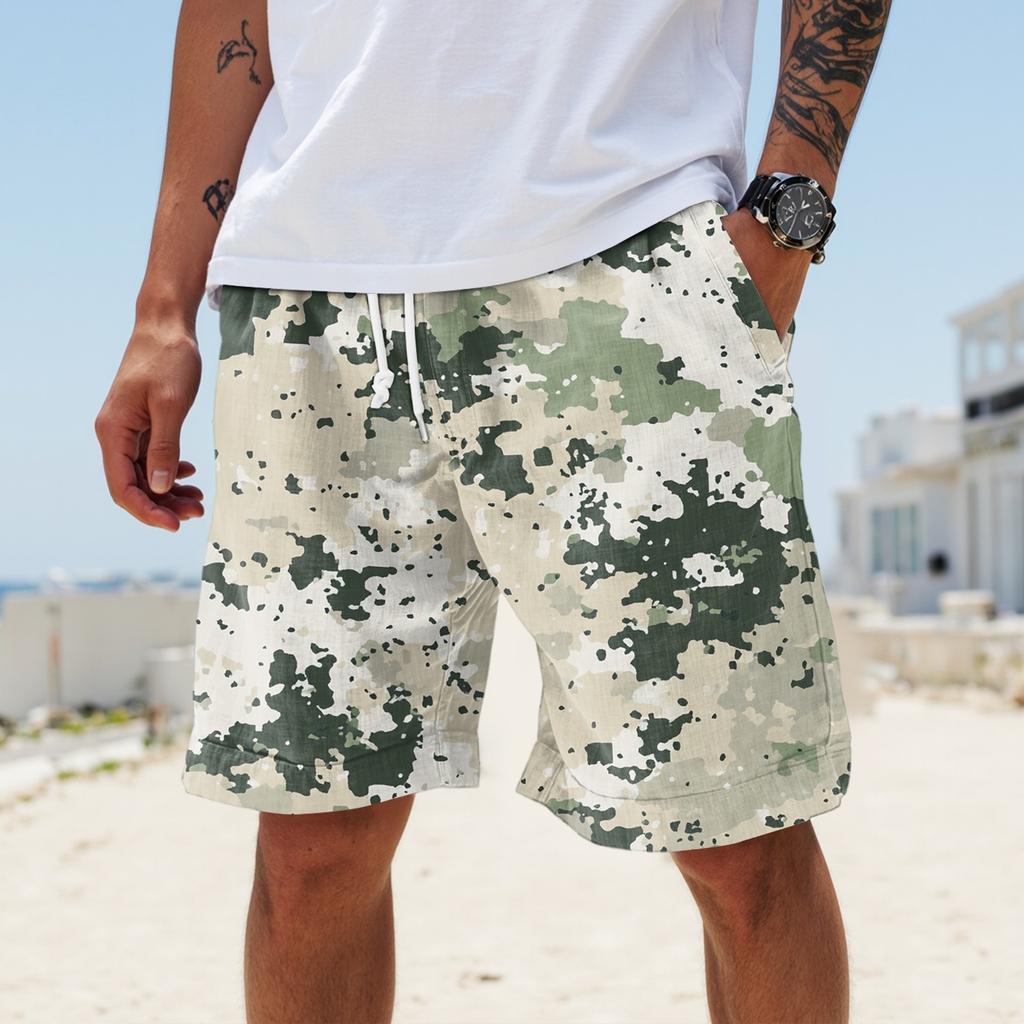 Men's Summer Large Casual Loose Sports Pants Beach Shorts