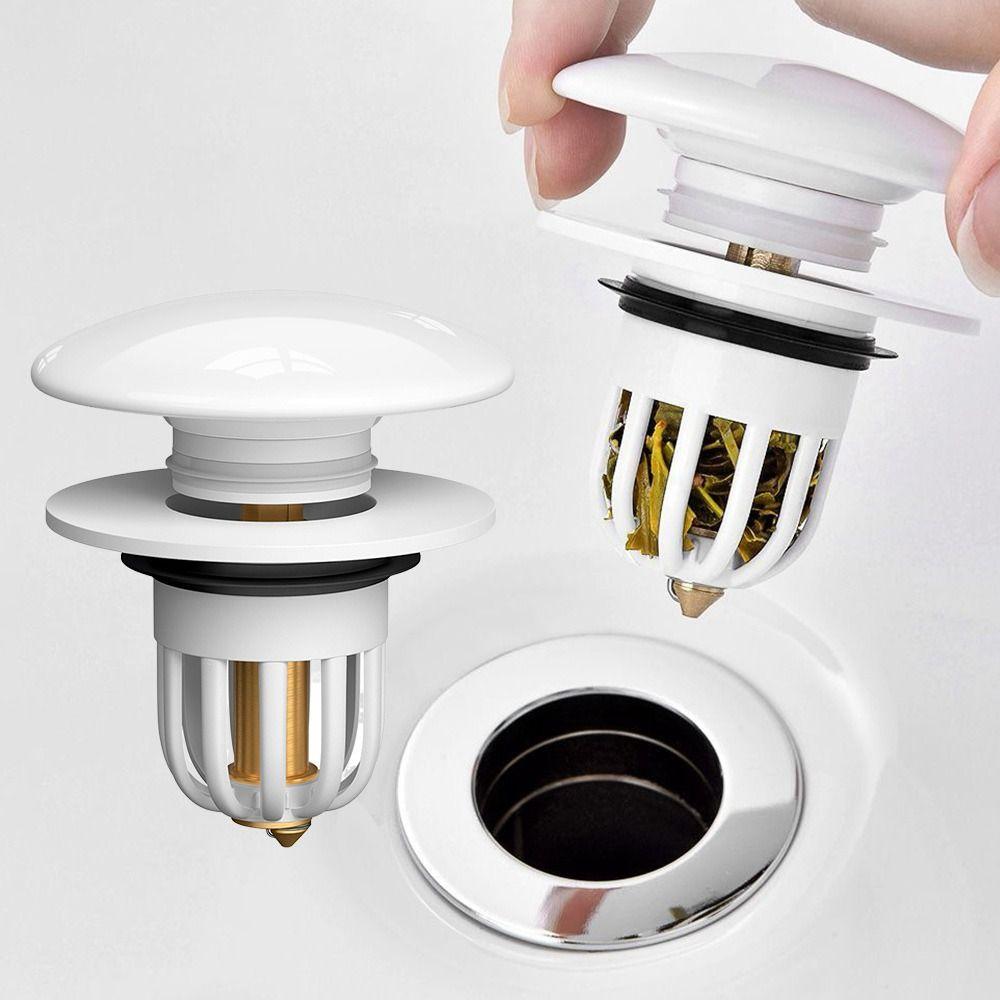 Pop-up Design Basin Press Filter Element Bathroom Sink Drain Stopper  for Bathroom Wash Basin