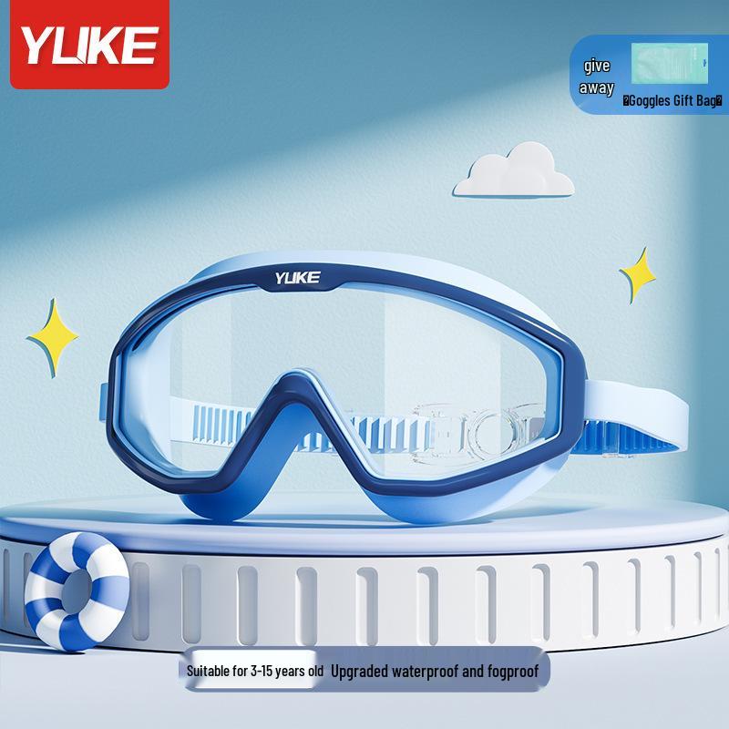 Wysokiej rozdzielczości Wodoodporne Gogle Pływackie Przeciwmgielne z Korekcją Wzroku dla Dorosłych z Przezroczystą Soczewką Szerokokątną