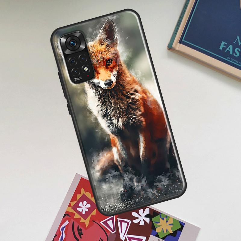 

Funny Red Fox Animal Case For Xiaomi Redmi Note 13 14 Pro 12 11 10 15 Pro Plus Redmi 15C 14C 13C 10C 12C 15 Cover Redmi 12 4G