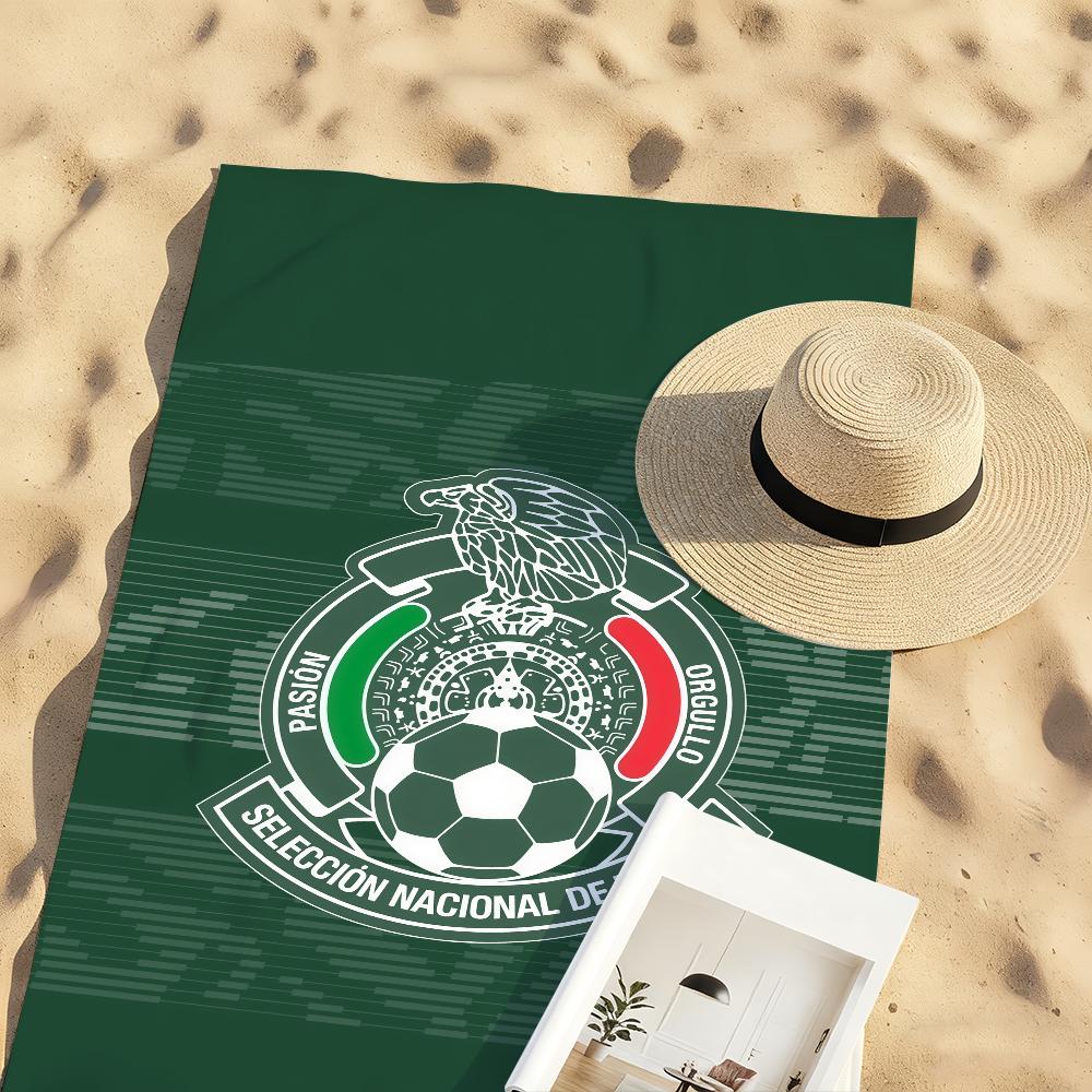 M-Mexican S-Soccer fans Towel Quick Drying Beach Towels Are Suitable For Swimming Pools Camping Yoga And The Gym