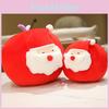 Adorable Apple Santa Claus Plush Doll Decorative Cushion For Christmas Gifts And Home Decor