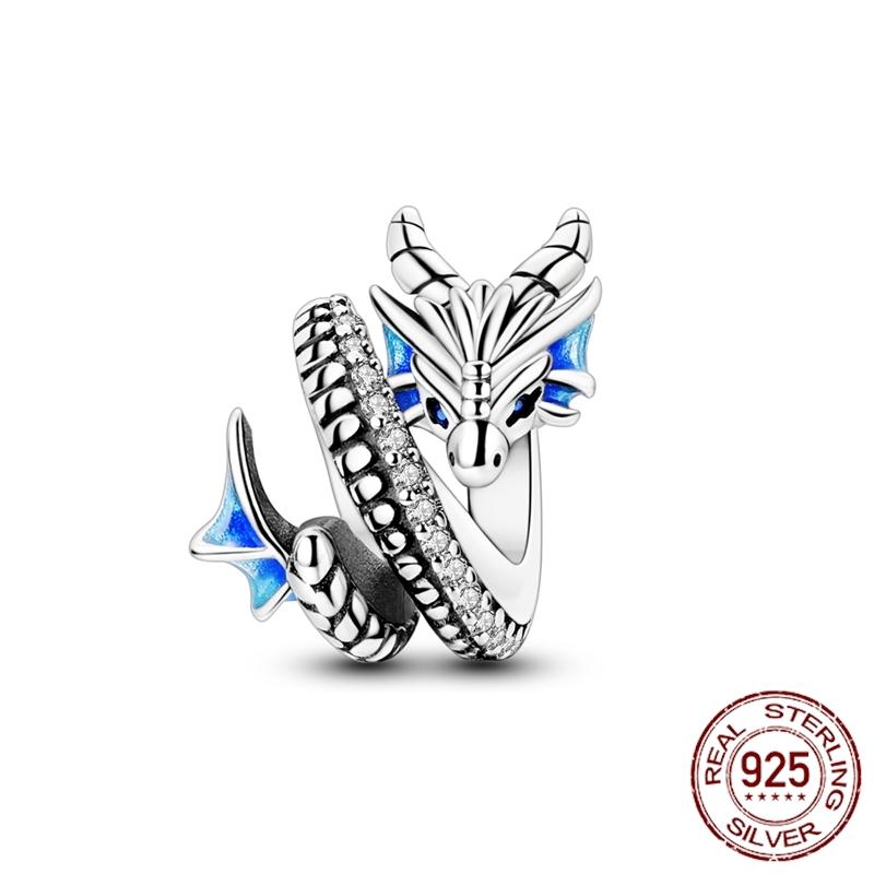 Mula Koppar Blå Resa Flygplan Berlocker Hänge Pärlor Passar Originalpan Armband Smycken För Kvinnor Diy Gåva