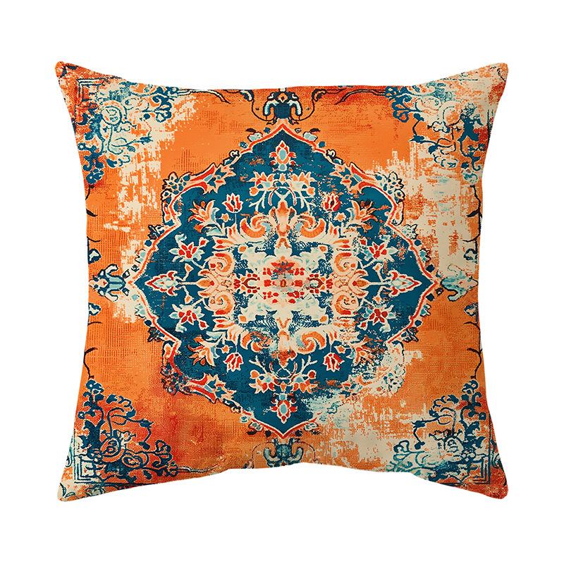 Potah na polštář Tištěný potah na polštář na pohovku Krátký plyšový potah na polštář