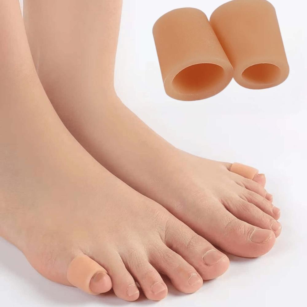 Assorted Size Silicone Toe Protector Sleeves, Cushioning Pads, Anti-Slip, Prevent Overlapping Toes, Hand Washable