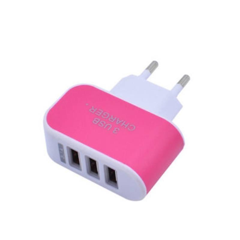 Versatile 3usb Candy Charger With Led Light For Apple Devices Travel-friendly