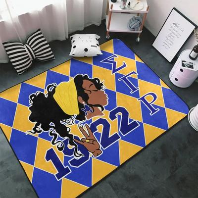 Sigma Gamma Rho Design Inspired Carpet for Living Room Home Art Decor Yoga Rug Bedroom Kitchen Non-slip Carpet Entrance Doormat