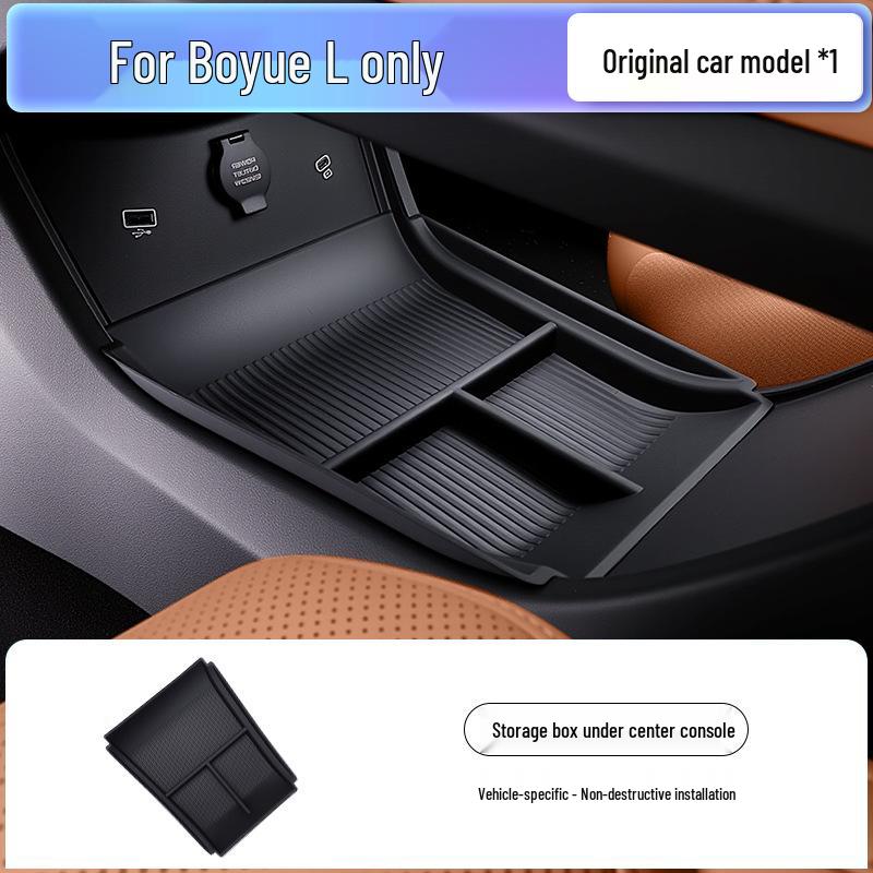2025 Geely Boyue L Center Console Armrest Storage Box with Decorative Accessories
