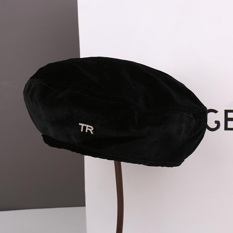 Spring and autumn show face small beret children fashion students versatile big head circumference painter hat casual bud hat