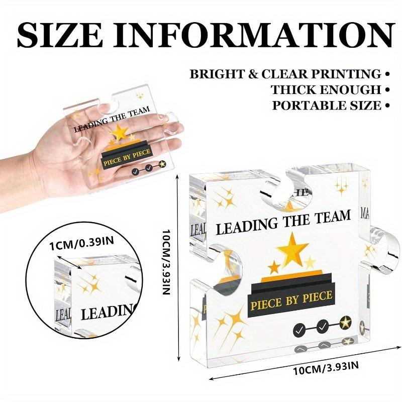 Boss Appreciation Gifts: Leader Plaque – For Team Leader/Mentor/Supervisor/Principal (Women/Men, Retirement/Farewell).