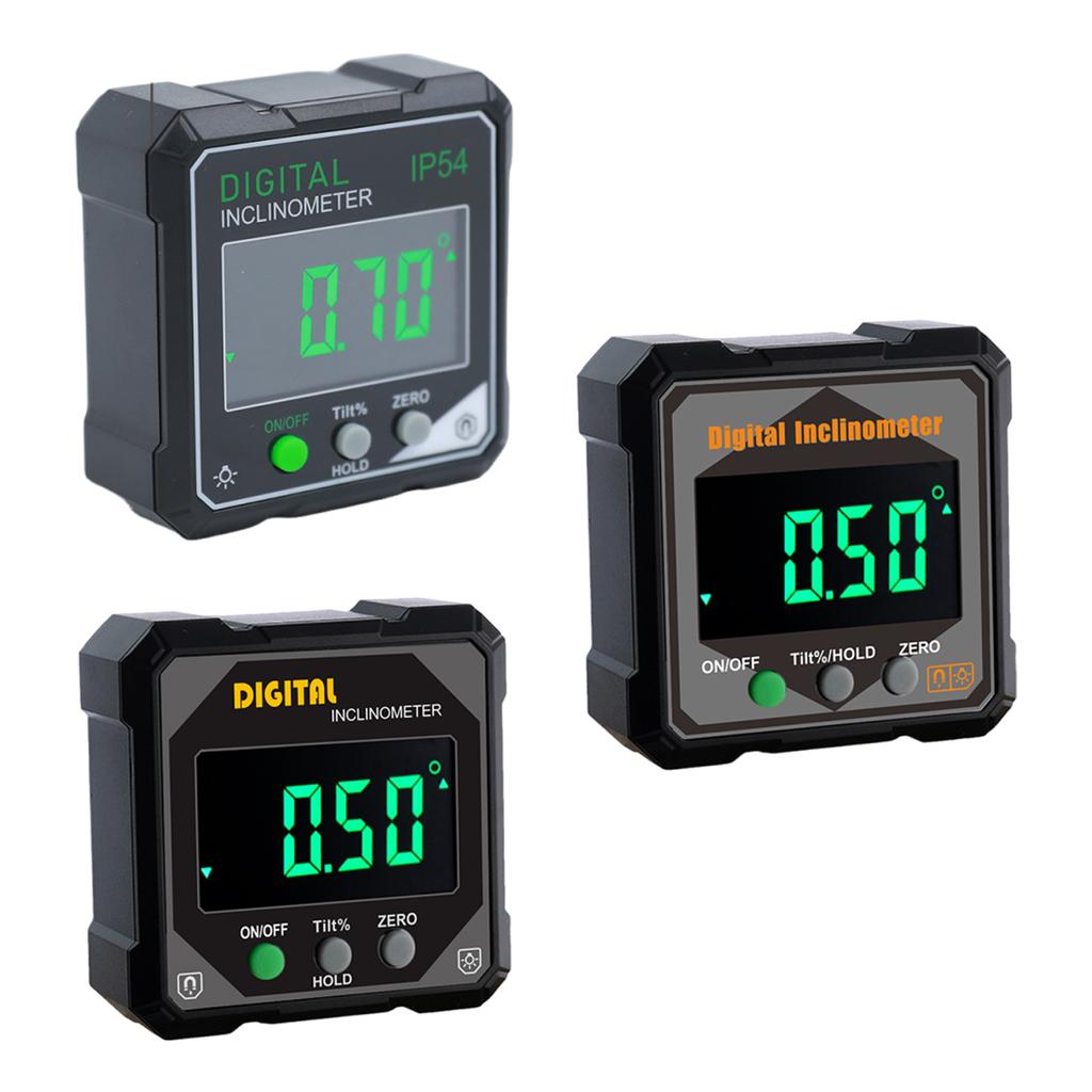 Electronic Cube Inclinometer LED Screen Table Saw Miter Protractor Anti-Slip Precision Level Box Woodworking Measuring Tool