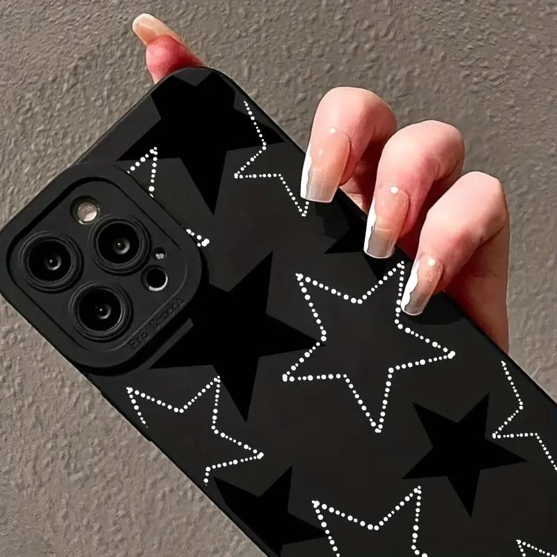 Star Pattern Design Protective Cover for iPhone 17 16 15 14 13 12 11 16E Series Pro Max Plus