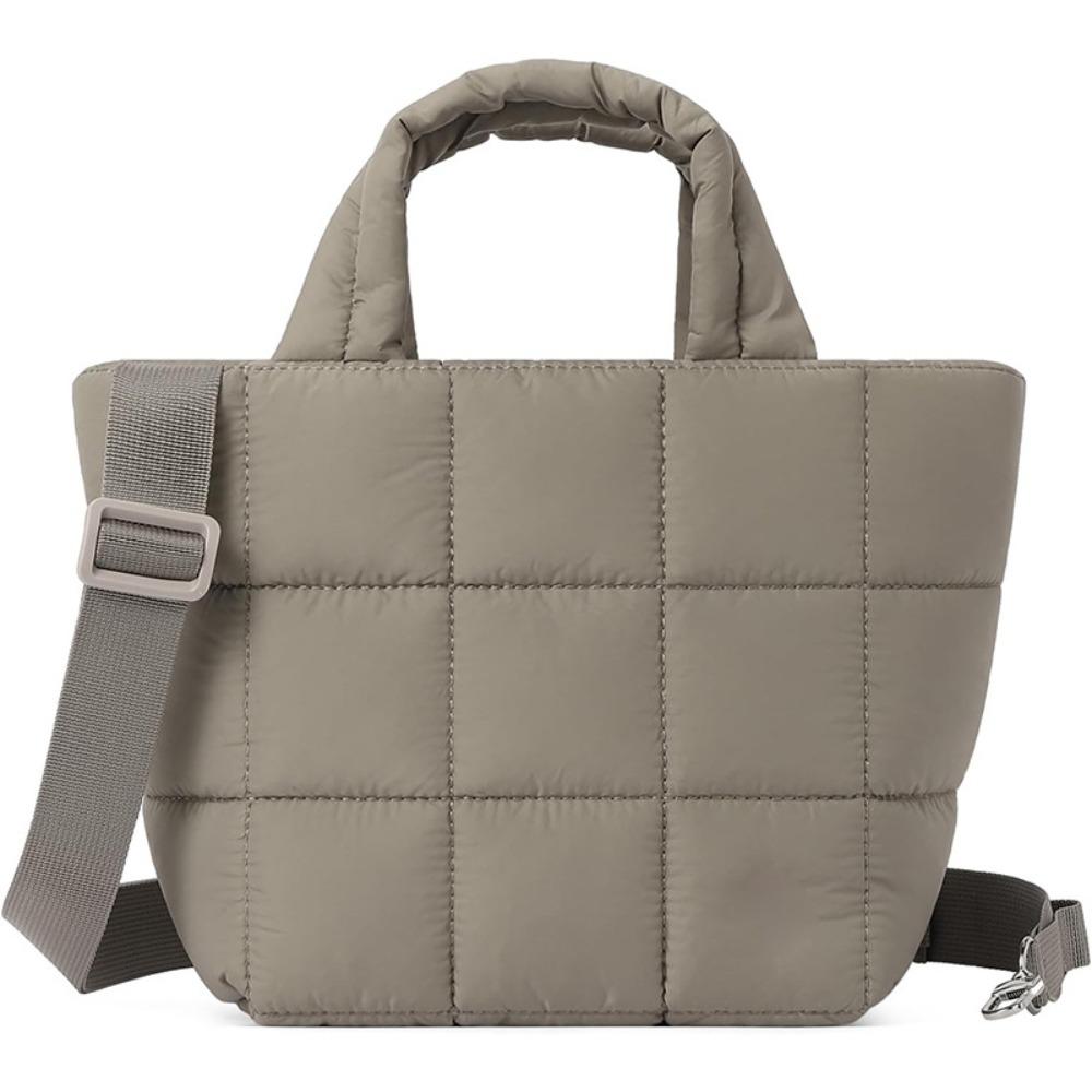 Nylon Crossbody-veske Vattert Skulderveske Lett Puffer-veske Arbeid