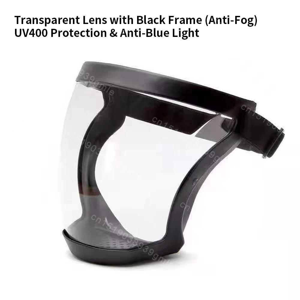 Anti Fog Protect Dust and Splash Mask Full-Face Transparent Protection Mask with Adjustable Buckle Reusable and Heat Resistance