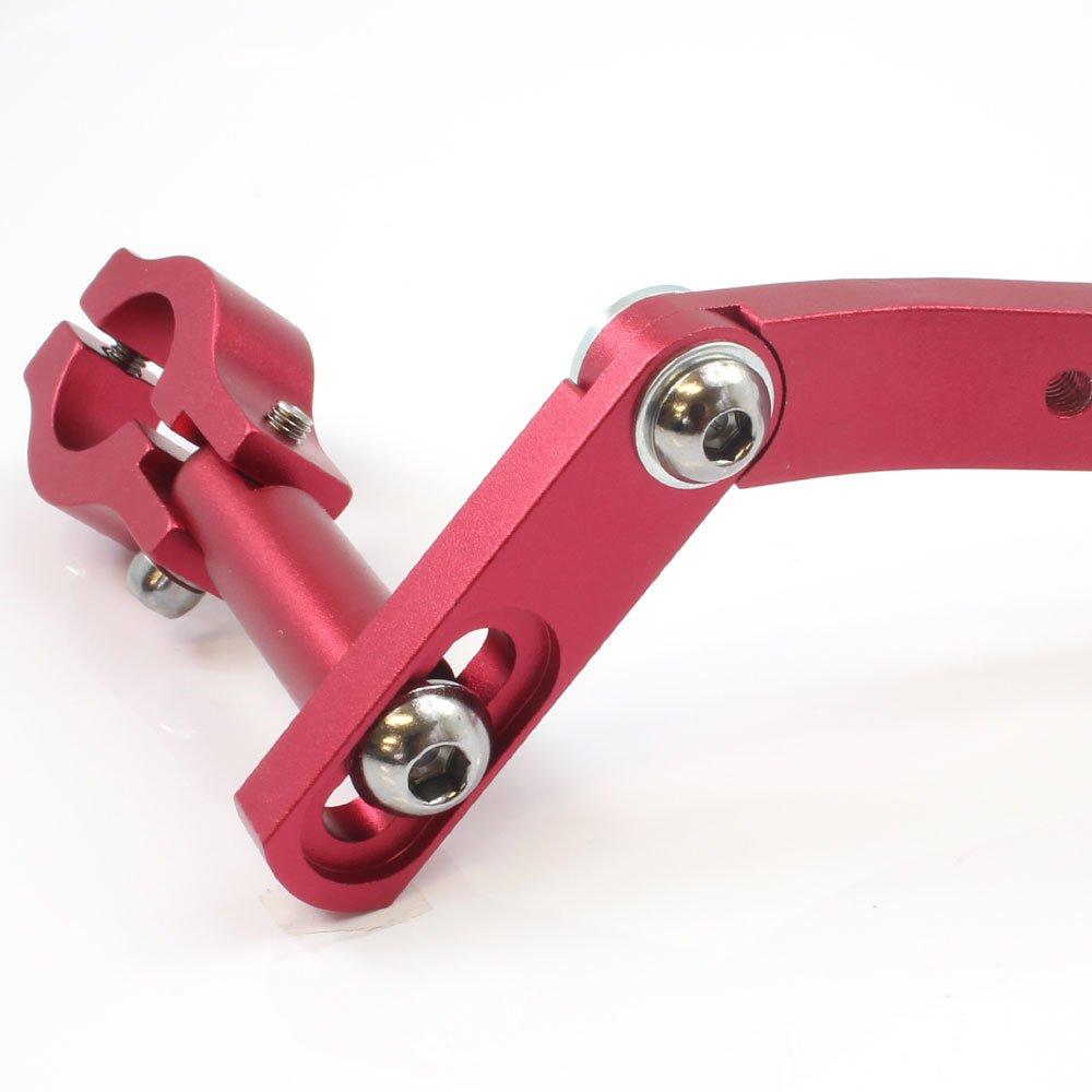 Rise Corporation Tapered Handlebar Handguard with Angle Adjustment for T05Z9990022RD 28.6mm Handlebars, Red,