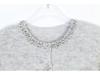 Elegant Diamond-Embellished Knitted Cardigan for a Chic Autumn/Winter Look