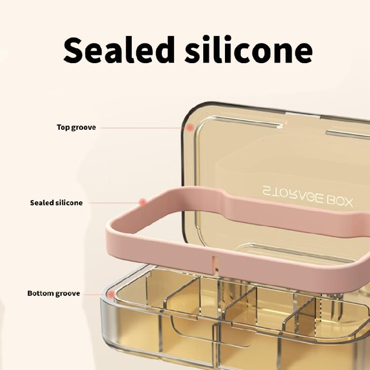 4 or 7 Compartment Medicine Organizer For Elderly And Traveler Ensuring Orderly And Moisture proof Pills Container