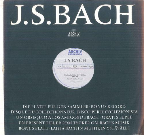 LP Record HUGUETTE DREYFUS  J S Bach Englische Suite Nr1 Adur 2810042 ARCHIV PRODUKTI  Germany Classical Used