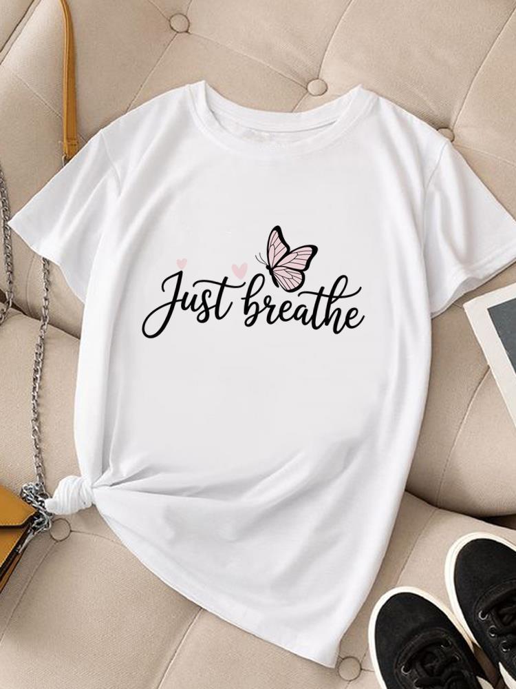 (Asian Size) trend flower lovely Clothing Women Fashion Tee Top Female T Shirt Woman Print Short Sleeve Graphic T-shirts